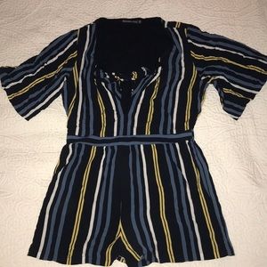 Striped Romper size Medium